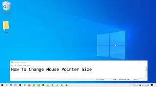 How To Change Mouse Cursor Size
