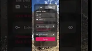 Flutter UI Design - Modern Animated Login & SignUp Screens with Form Validation