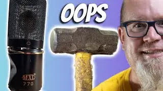 I CRUSHED THIS MICROPHONE WITH A SLEDGEHAMMER FOR......SCIENCE??