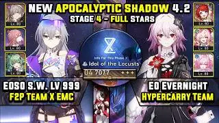 E0 Silver Wolf LV 999 Team & E0 Evernight Carry (3 Stars) Apocalyptic Shadow 4 Honkai Star Rail 4.2