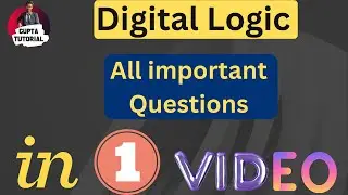 Digital Logic || Chapter-wise important questions ||