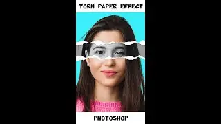 Create Torn Paper portrait effect in Photoshop | Photoshop Shorts