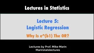 5.8 Logistic Regression: Why Do The Model Coefficients Give Us Odds Ratios (OR)?