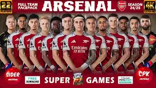 ARSENAL Facepack Full Team Season 24/25 | Sider ◆ CPK | PES 2021 | All Patches