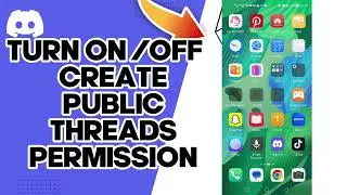 How To Turn On Or Off Create Public Threads Permission On Discord
