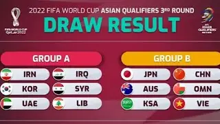 2022 FIFA World Cup Asian  Qualifiers 3rd Round  Draw Result || Full Details || NIRMAL VLOG ||