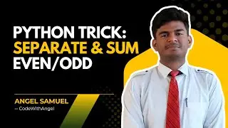 🔢 Separate Even & Odd Numbers in Python | List Filtering + Sum Calculation 🐍💡