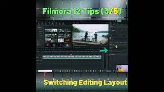 Switching Layout Modes in Filmora 12 