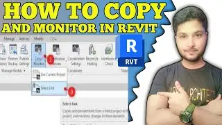 How to Copy and Monitor in Revit | Tutorial urdu hindi 2025 | Nabeel Architect