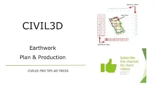Civil3D - Earthwork Plan & Production