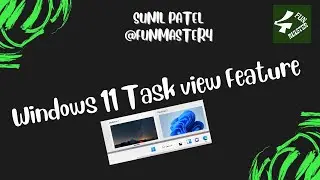 Windows 11 - Virtual desktop via task view feature.