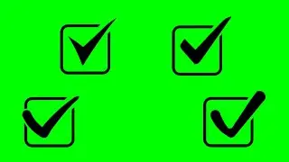 Animated Check ☑ Box Green Screen | EveryThing Green Screen #checkbox #greenscreen