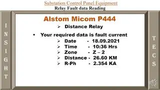 Alstom Make || MiCOM P444 || Distance Relay || Relay Fault Data Reading
