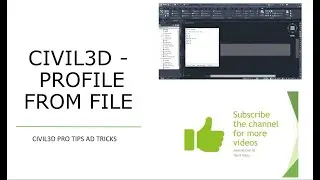 Civil 3D - Profile from file