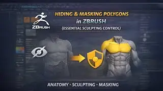 Hiding & Masking Polygons in ZBrush (Essential Sculpting Control)