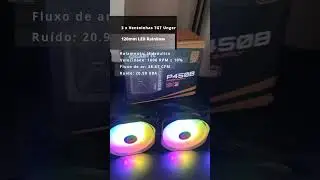 Ventoinhas Ligadas na Mesa: Testando Ventoinhas RGB na Mesa: Ótimo Fluxo de Ar! 💡🌀 #shorts