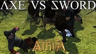 Skutatoi Axemen vs Uar Warriors Total War Attila Patch 1.3 Mechanics