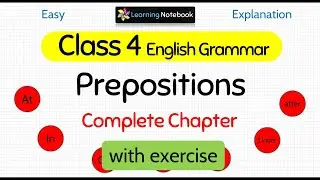 Class 4 Preposition । Class 4 English grammar Preposition