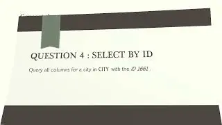 4  Select by ID | SQL HackerRank Solutions Explained | SQL Explained Solutions | SQL interview