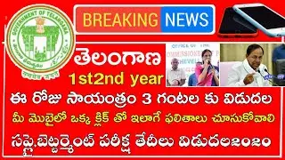 Ts inter Results 2020 || Ts inter 1st Year Results 2020 || Ts inter 2nd Year Results 2020
