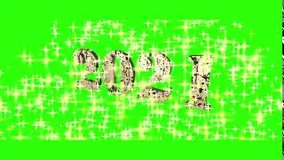 Happy new year 2021 green screen | free green screen video |No copyright