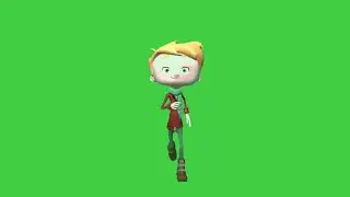 Avatar Boy Running around Green screen video - Boy Green Screen effect