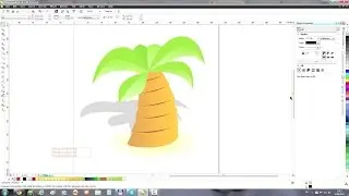 CorelDRAW Example: Palm tree icon
