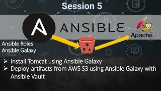 Ansible Roles || Ansible Galaxy || Install Tomcat || Deploy artifacts from AWS S3 || Session 5