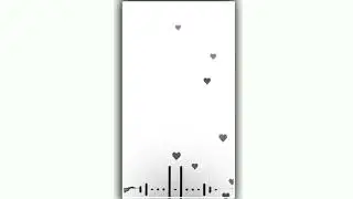 white music video heart effect || kinemaster template black screen || white 🤍 heart background