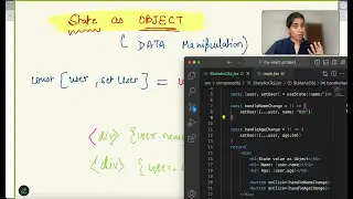 React useState ⚛️ with Objects | React Tutorial for beginners