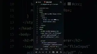 How to convert PDF to HTML Using JavaScript and PDF.js | JavaScript advanced ☝🏻🔥