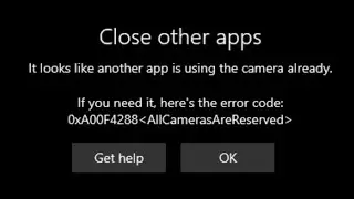 Fix Camera Error Code 0xA00F4288 All Cameras are reserved on Windows 10