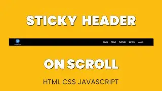 Animated Sticky Header on scroll