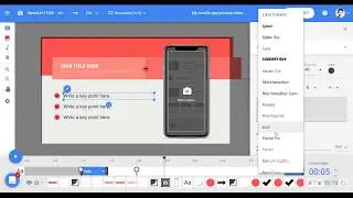 How to change text fonts from +150 styles with Wideo | Wideo Tutorials