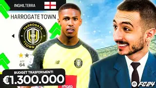 EXTREME REBUILDING of HARROGATE TOWN (English Serie D) UP TO THE CHAMPIONS LEAGUE!!