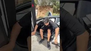 I don't fit in the Lamborghini 🤣