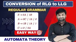 Conversion from Left Linear to Right Linear Grammar | Regular Grammar |TOC | TAFL | P-2