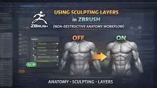 Using Sculpting Layers in ZBrush (Non-Destructive Anatomy Workflow)