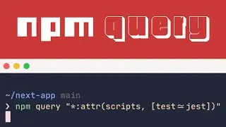 Use npm query and jq to dig into your dependencies
