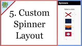 5. Custom Spinner Layout with Image & Text