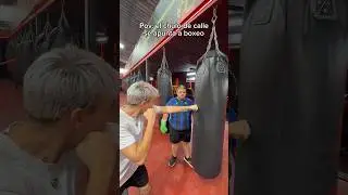 El chulo de calle se apunta boxeo😂