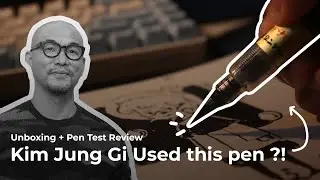 I tried to use brush pen like Kim Jung Gi for Drawing !! - Pentel Brush Pen Unboxing Review