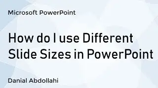 PowerPoint: Combine Landscape and Portrait Slides