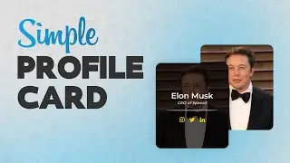 CSS Profile Card Animation