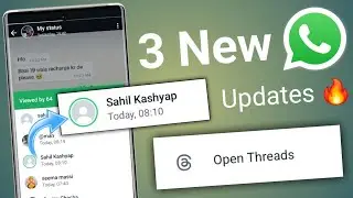 3 Whatsapp new update | status View option whataapp new feature | whatsapp updates 🔥