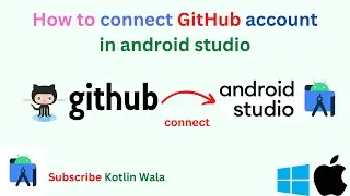 How to connect GitHub account in android studio