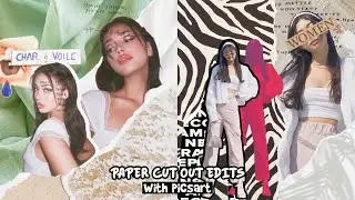 Aesthetic Paper Cut-Out Edits with PicsArt ☽