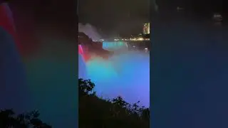 Beautiful Niagara falls illuminations 