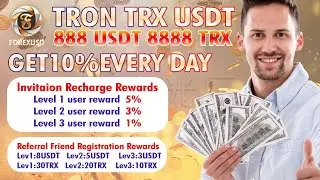 Новый Облачный МАЙНИНГ TRON TRX  8888 бонус USDT 888 бонус при регистрации