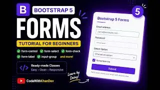 Bootstrap 5 Forms Tutorial for Beginners | Form Control, Select & More